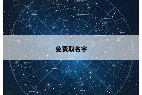 免费取名字