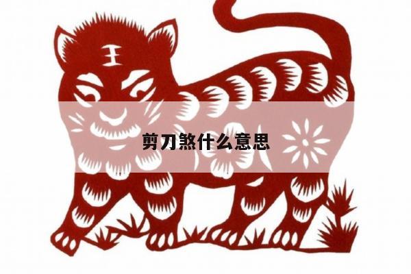 剪刀煞什么意思
