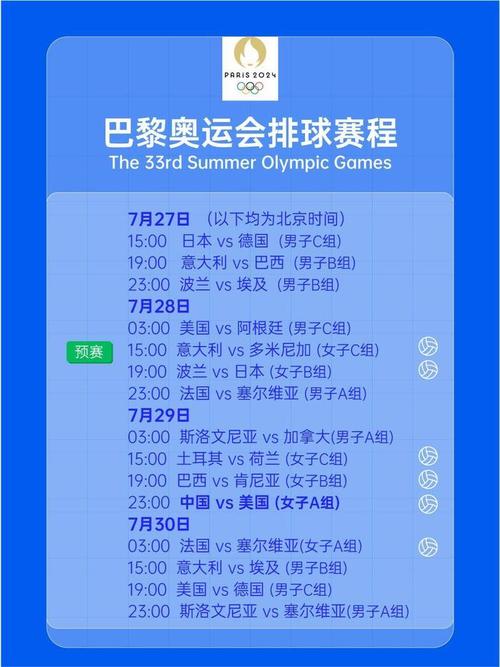 奥运会体育赛事,奥运会体育赛事时间表